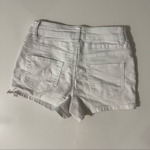 Blue Spice White Jean Shorts size 0 - Picture 3 of 6